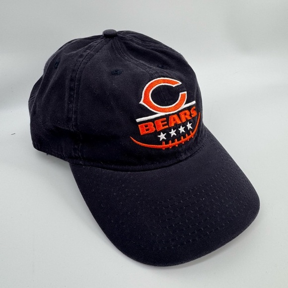 Chicago Bulls Other - Chicago Bears NFL Team Apparel Ball Cap Nave Blue Orange Adjustable Hat
